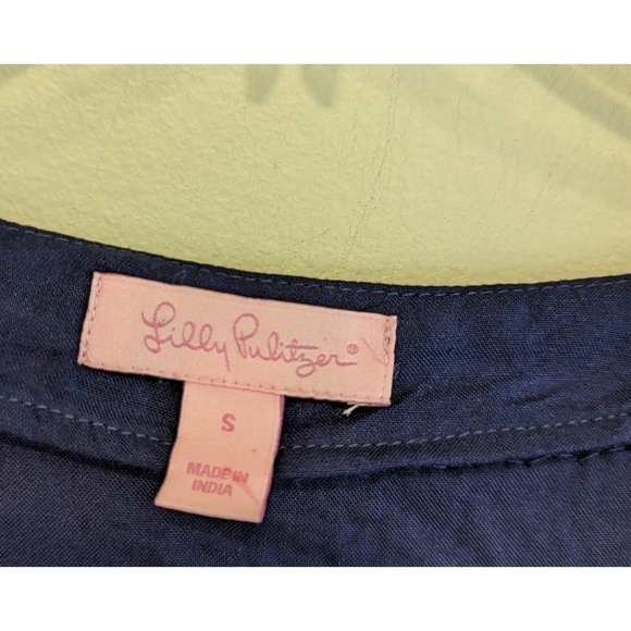 Lilly Pulitzer Sarah Embellished Tunic Viscose Beaded Dress Small - Picture 6 of 9